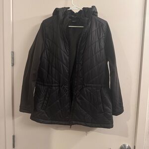 Mondetta Outdoor Project Black Mixed Media Puffer Jacket Womens